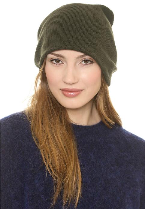 Romwe Soft Street Beanie--green