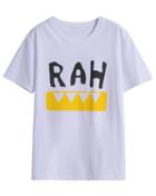 Romwe Rah Print Loose T-shirt