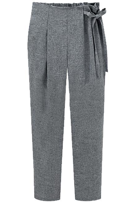 Romwe High Waist Drawstring Loose Pant
