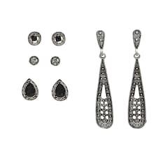 Romwe Waterdrop Shaped Earrings 4pairs