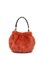 Romwe Faux Fur Shoulder Bag With Handle