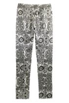 Romwe Floral Print Cropped Pants