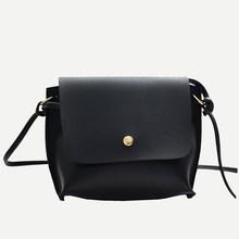 Romwe Solid Flap Crossbody Bag
