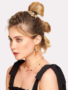 Romwe Star Decorated Hair Clip
