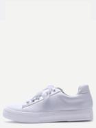 Romwe White Breathable Rubber Sole Low Top Sneakers