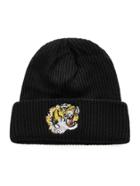 Romwe Embroidered Tiger Beanie Hat