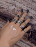 Romwe Aztec Wrap Ring Pack 7pcs