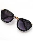 Romwe Black Rim Purple Sunglasses