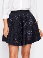 Romwe Hollow Out Skirt