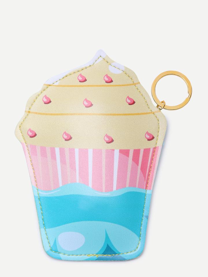 Romwe Cake Shaped Zipper Closure Wallet