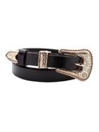 Romwe Vintage Inspired Gold Buckle Belt
