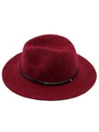Romwe Wool Boater Band Hat