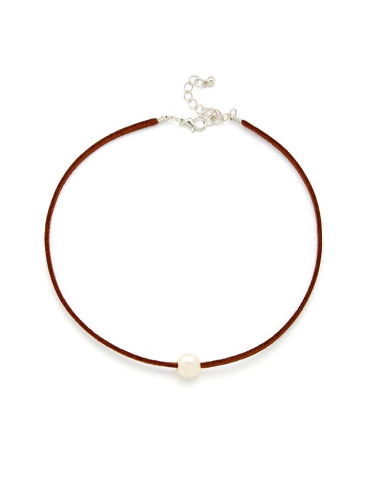Romwe Contrast Faux Pearl Choker