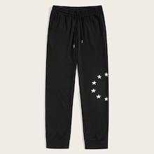 Romwe Guys Star Print Sweatpants