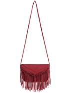 Romwe Red Tassel Zipper Pu Shoulder Bag