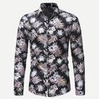 Romwe Men Floral Print Shirt