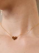 Romwe Mini Heart Pendant Chain Necklace