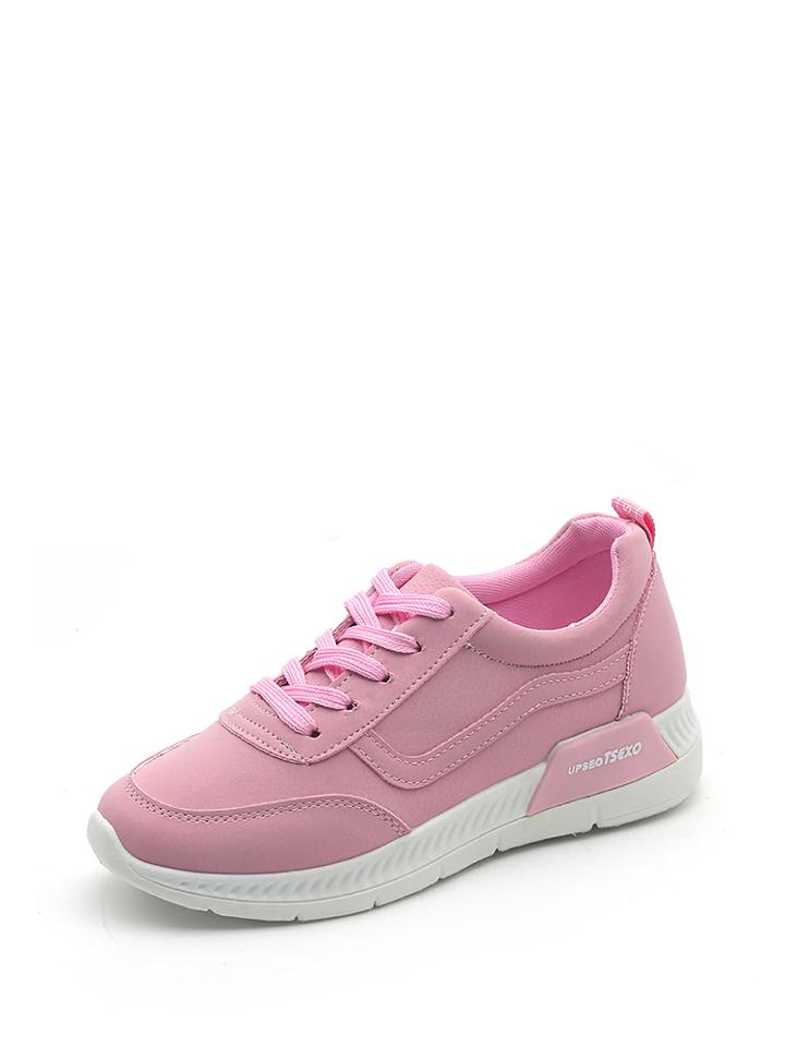 Romwe Seam Detail Lace Up Sneakers