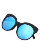 Romwe Blue Lenses Cutout Arms Sunglasses