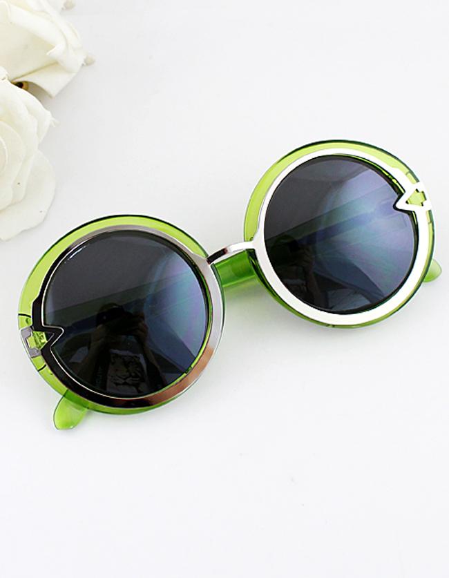 Romwe Fashion Trends Multicolor Chunky Round Shape Sunglasses With Boxes Sunglasses