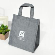 Romwe Letter Print Lunch Storage Bag With Handle