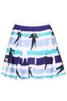 Romwe Romwe Gentle Dolls Print Assorted Colors Skirt