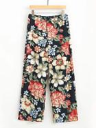 Romwe Floral Print Loose Pants