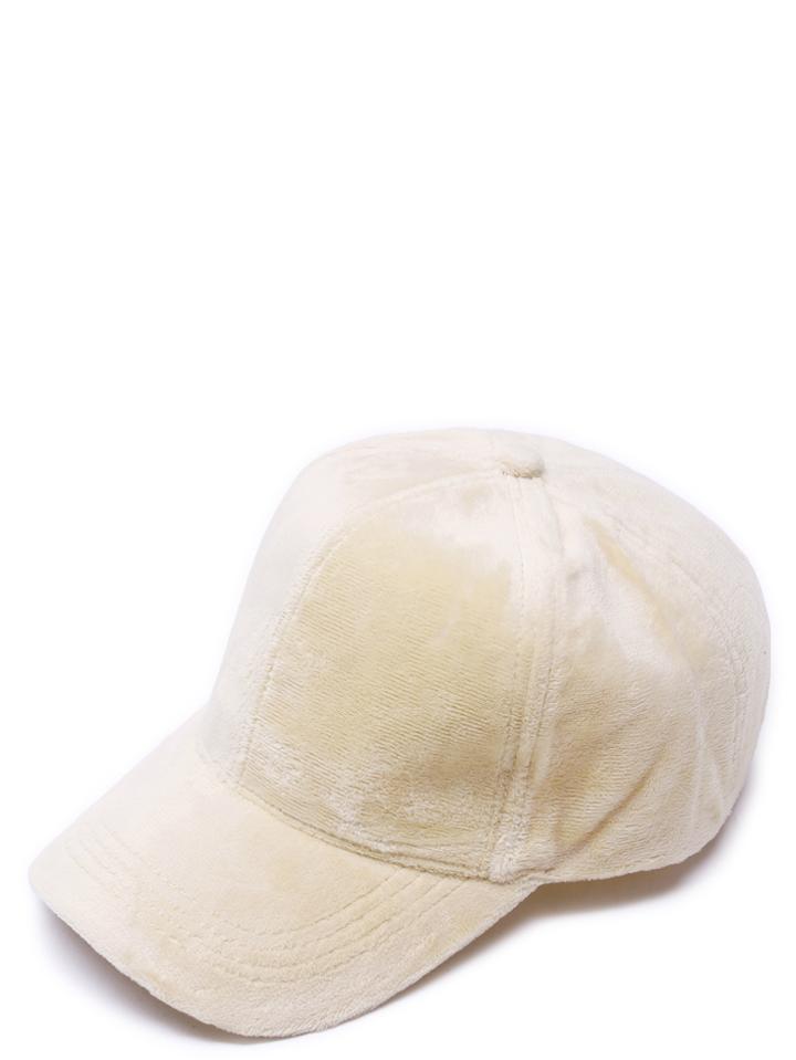 Romwe Beige Velvet Casual Baseball Cap