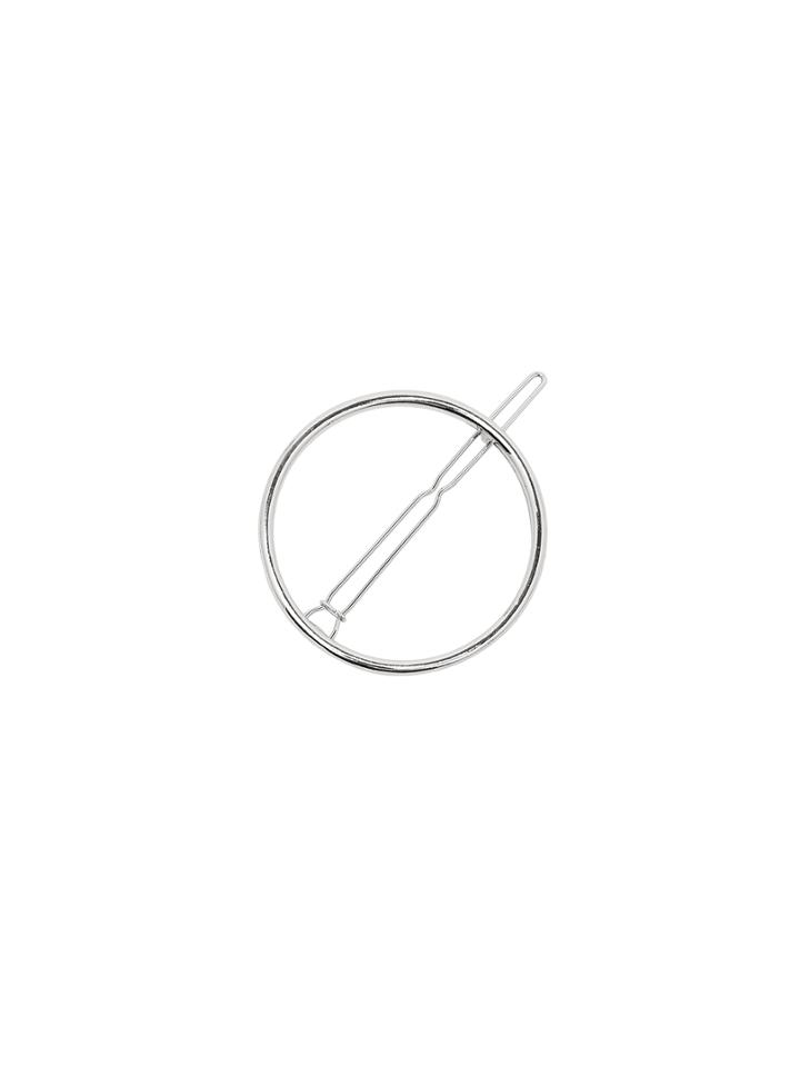 Romwe Silver Minimalist Geometric Hair Clip