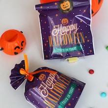 Romwe Halloween Slogan Print Cookie Packaging Bag 50pcs