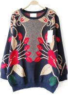 Romwe Totem Print Knit Sweater