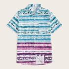 Romwe Guys Tie Dye Pocket Shirt