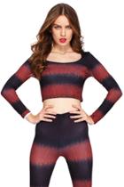Romwe Romwe Cobweb Cropped Top