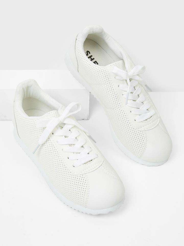 Romwe Low Top Lace Up Sneakers