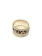 Romwe Lepoard Print Alloied Multilayers Bracelet