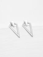 Romwe Metal Triangle Design Geometric Earrings