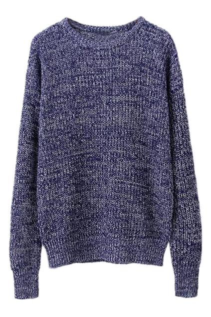 Romwe Loose Blue Jumper
