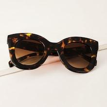 Romwe Tortoiseshell Tinted Lens Sunglasses