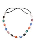 Romwe Oval Stone Headband - Multicolor