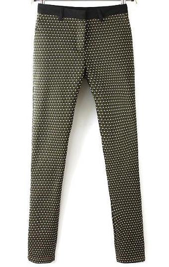 Romwe Geometric Print Pockets Pant