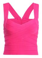 Romwe Spaghetti Strap Slim Rose Red Cami Top