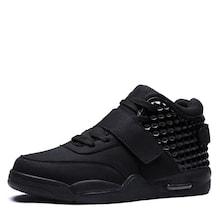 Romwe Men Suede Lace Up Trainers
