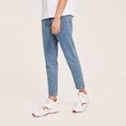 Romwe Guys Solid Ankle Jeans