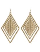 Romwe Gold Plated Large Gold Jhumka Earrings