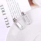 Romwe Zipper Head Design Drop Earrings