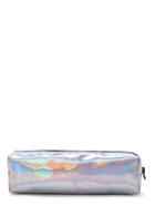 Romwe Bright Silver Makeup Case