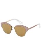 Romwe Golden Frame Cat Eye Lenses Sunglasses