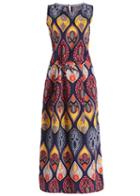 Romwe Sleeveless Tribal Print Maxi Dress