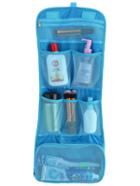 Romwe Blue Layered Wash Bag
