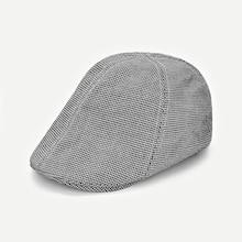 Romwe Plaid Newsboy Hat